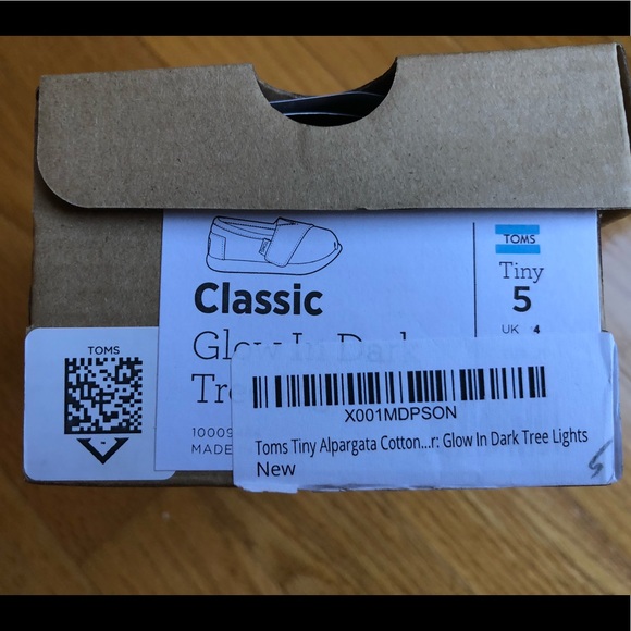 Toms Alpargata Glow in the Dark Tree Light Size 5 - Picture 5 of 5